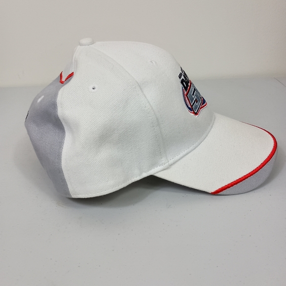 Jerry Leigh Dayton 500 48th Annual Snapback Cap Hat White Gray OS Jimmie Johnson - Picture 3 of 10